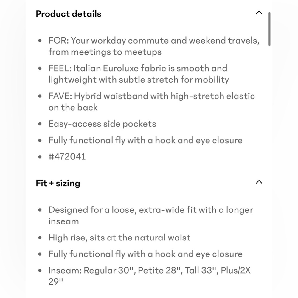 Athleta Navy Wide-Leg High-Rise Pants - Picture 7 of 8